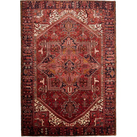 Tappeto Gorawan Persia Geometrico Rosso Blu Scuro 243x347 Cm