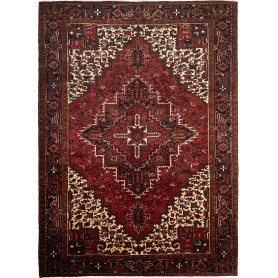Tappeto Gorawan Persia Medaglione Rosso Crema 244x340 Cm