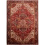 Tappeto Gorawan Persia Geometrico Rosso Avorio 222x311 Cm