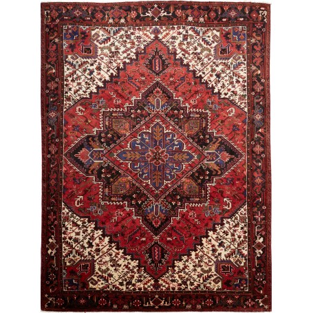 Tappeto Gorawan Persia Geometrico Rosso Nero 250x340 Cm