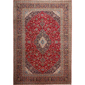 Tappeto Ardakan Persia Medaglione Rosso Blu Scuro 250x334 Cm