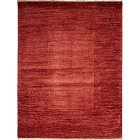 Tappeto Shayan Pakistan Geometrico Rosso Mattone 263x356 Cm