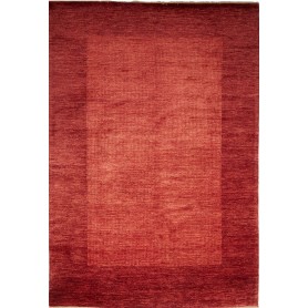 Tappeto Shayan Pakistan Tinta Unita Rosso Terracotta Bordeau