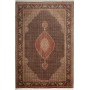 Tappeto Tabriz 50 Raj Mahi Persia Medaglione Marrone Terraco