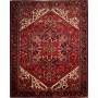 Tappeto Gorawan Persia Geometrico Rosso Blu Scuro 285x358 Cm