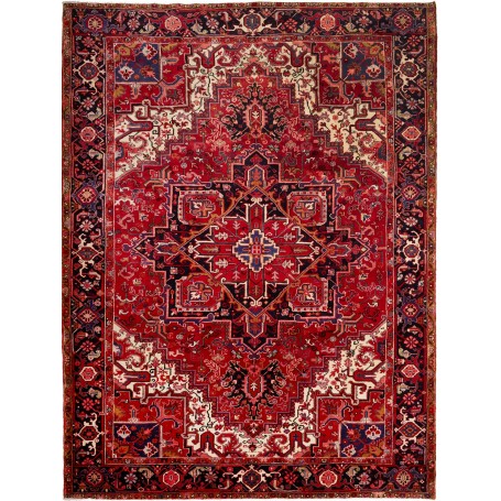 Tappeto Gorawan Persia Geometrico Rosso Blu 260x346 Cm
