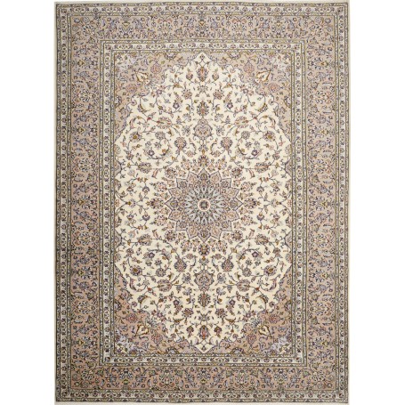 Tappeto Kashan Persia Medaglione Crema Rosa Antico 248x340 C
