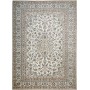Tappeto Kashan Persia Medaglione Avorio Blu 248x346 Cm