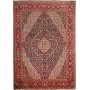 Tappeto Tabriz Persia Medaglione Blu Rosso 244x356 Cm