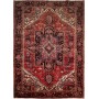 Tappeto Gorawan Persia Medaglione Rosso Nero 254x350 Cm