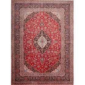 Tappeto Ardakan Persia Medaglione Rosso Blu 250x342 Cm