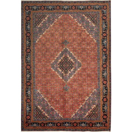 Tappeto Ardabil Persia Medaglione Terracotta Blu 200x290 Cm