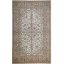 Tappeto Kashan Persia Medaglione Avorio Blu 197x320 Cm