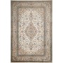 Tappeto Kashan Persia Medaglione Crema Blu 200x297 Cm