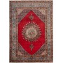 Tappeto Moud Persia Medaglione Rosso Azzurro 206x295 Cm