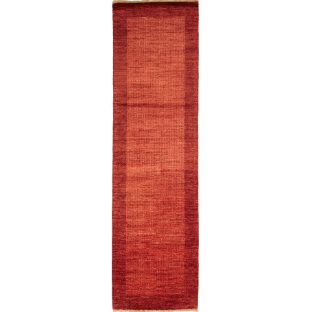 Tappeto Shayan Pakistan Geometrico Terracotta E Bordeaux 78x