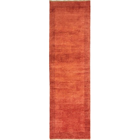Tappeto Shayan Pakistan Tinta Unita Arancio Mattone 76x262 C