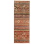 Tappeto Samarkand Pakistan Geometrico Terre Blu 83x239 Cm
