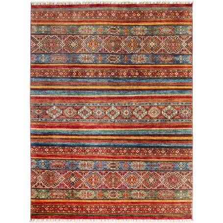 Tappeto Samarkand Pakistan Astratto Multicolore Prevalenza D