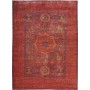 Tappeto Mamlouk Pakistan Medaglione Rosso Blu 146x204 Cm
