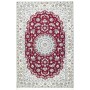 Tappeto Nain 6la Persia Medaglione Bordeaux Crema 130x198 Cm