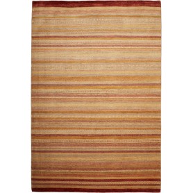 Tappeto Royal Gabbeh Pakistan A Righe Beige Ocra 198x296 Cm