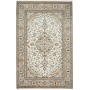 Tappeto Kashan Persia Medaglione Avorio Beige 200x305 Cm