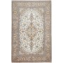 Tappeto Kashan Persia Medaglione Crema Beige 200x306 Cm