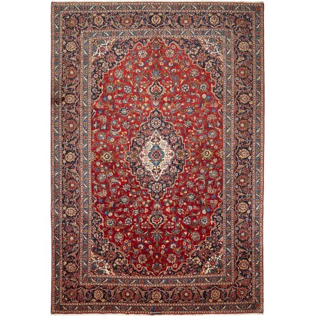 Tappeto Ardakan Persia Medaglione Rosso Blu 268x396 Cm