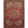 Tappeto Gorawan Persia Medaglione Rosso Nero 215x292 Cm