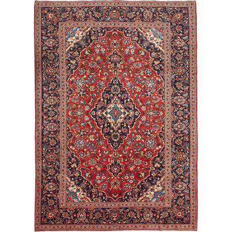 Tappeto Ardakan Persia Medaglione Rosso Blu 208x295 Cm