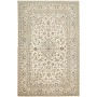 Tappeto Kashan Persia Medaglione Avorio Blu 193x300 Cm