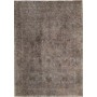Tappeto Tabriz Persia Floreale Grigio Marrone Sbiadito Abras