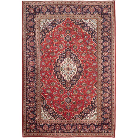 Tappeto Ardakan Persia Medaglione Rosso Blu 205x300 Cm