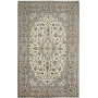 Tappeto Kashan Persia Medaglione Avorio Blu 193x310 Cm