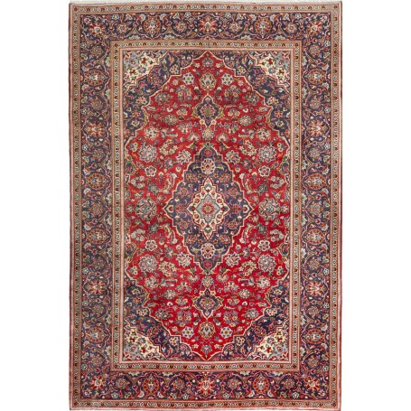 Tappeto Ardakan Persia Medaglione Rosso Blu 196x298 Cm