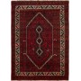 Tappeto Shiraz Persia Geometrico Rosso Nero 170x240 Cm