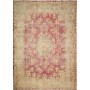Tappeto Vintage Persia Medaglione Rosso Beige 296x415 Cm