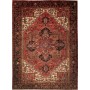 Tappeto Gorawan Persia Geometrico Rosso Nero 233x315 Cm