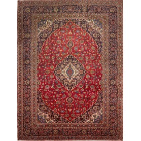 Tappeto Ardakan Persia Medaglione Rosso Blu 297x395 Cm