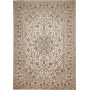 Tappeto Kashan Persia Medaglione Crema Rosso 248x358 Cm
