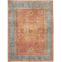 Tappeto Mamlouk Pakistan Floreale Rosso Terracotta Blu Denim
