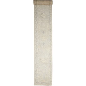 Tappeto Zigler Fine Pakistan Geometrico Grigio-azzurro Chiar