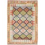 Tappeto Kilim Afghanistan Geometrico Variopinto 125x184 Cm