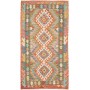 Tappeto Kilim Afghanistan Geometrico Multicolore Vivace 106x
