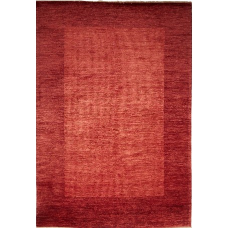 Tappeto Shayan Pakistan Astratto Rosso Bordeaux 174x242 Cm
