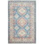 Tappeto Kazak Afghanistan Geometrico Blu Beige 82x127 Cm