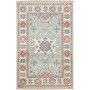 Tappeto Kazak Afghanistan Geometrico Beige Azzurro 57x89 Cm