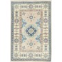 Tappeto Kazak Afghanistan Medaglione Beige Blu 60x85 Cm