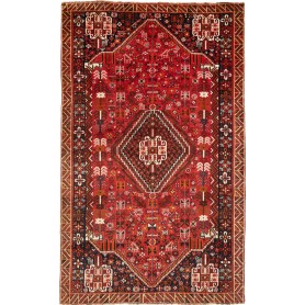 Tappeto Geometrico Rosso Blu 158x257 Cm